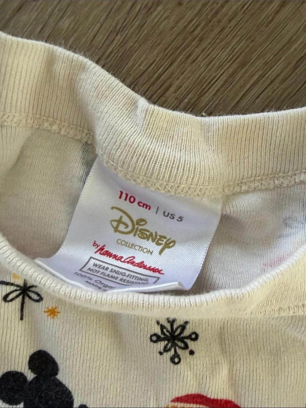 Hanna Andersson x Disney Mickey Mouse holiday organic cotton pajamas size 5
